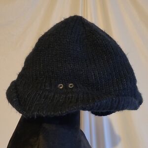 Converse One Star Beanie With Folded Back And Side, OS, Dark Navy Blue